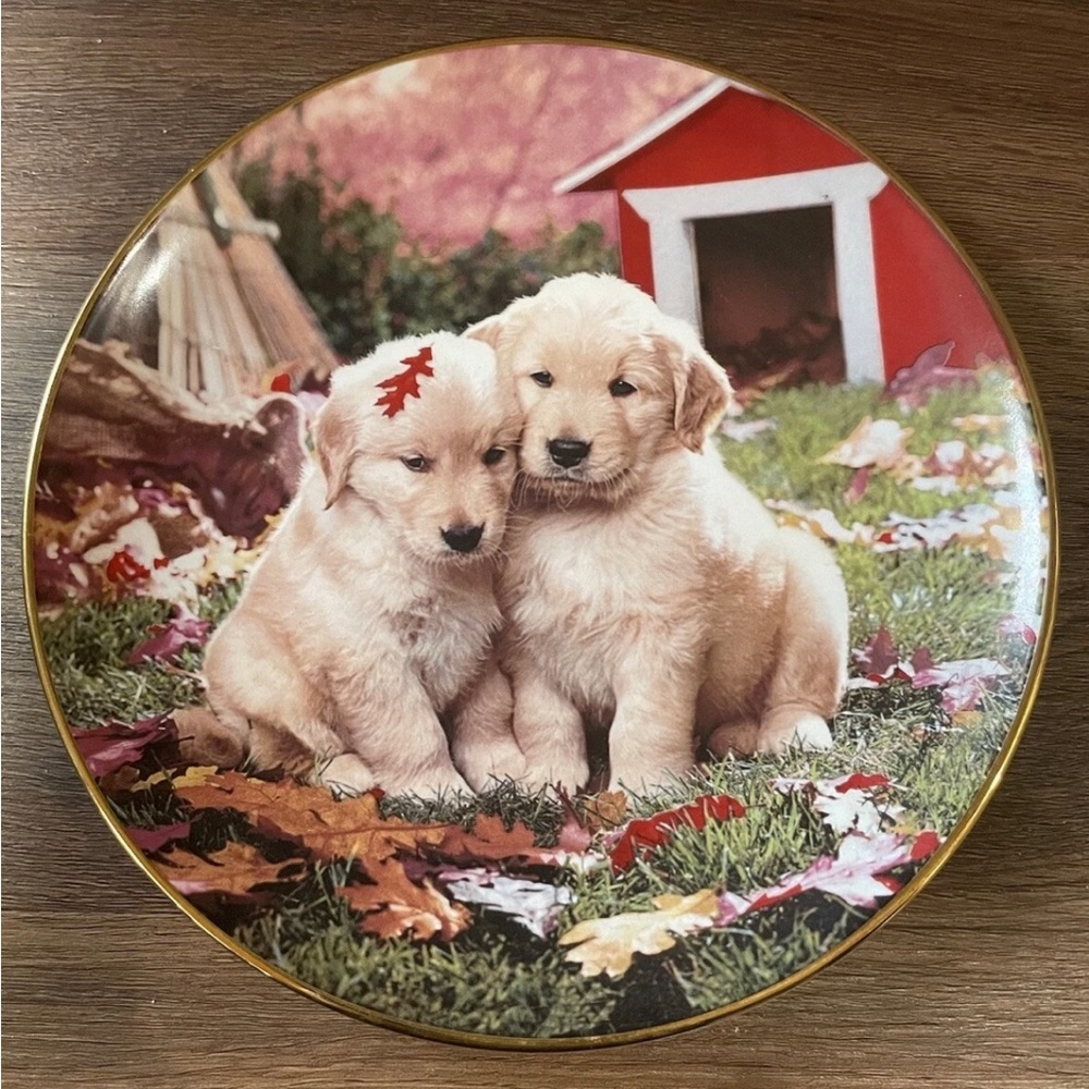 1995 Franklin Mint Royal Doulton Fall in Love Bone China Plate Don Scarlett 8"